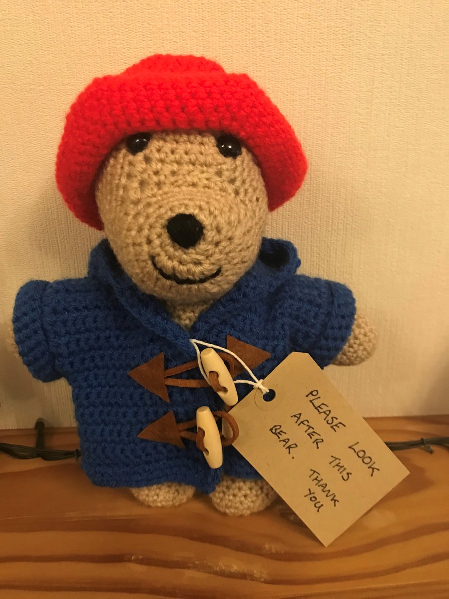 Crocheted Paddington Bear Toy