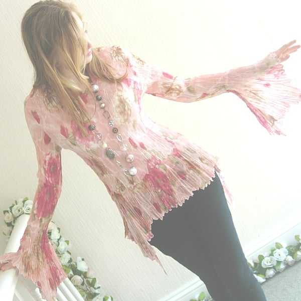 Crinkle Assymetric Top 8-10