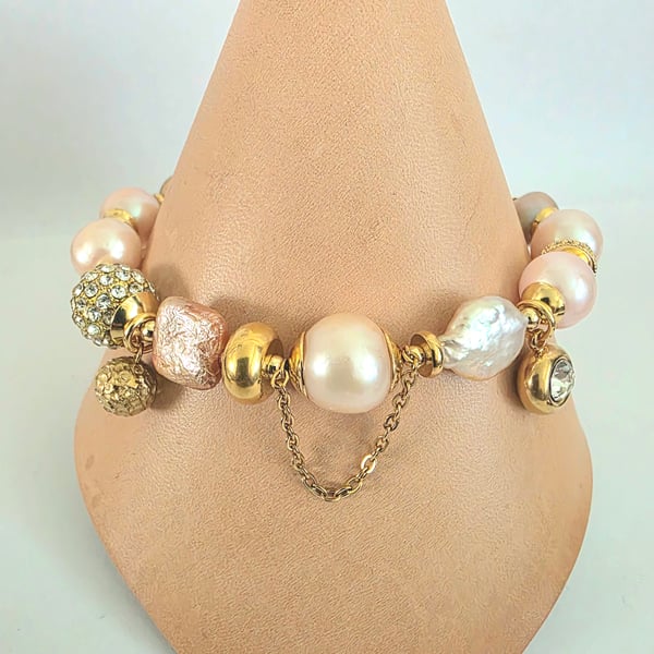 pearl charm bracelet, 