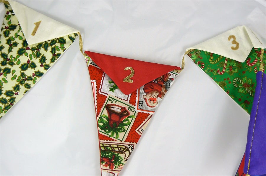  Advent calendar bunting  