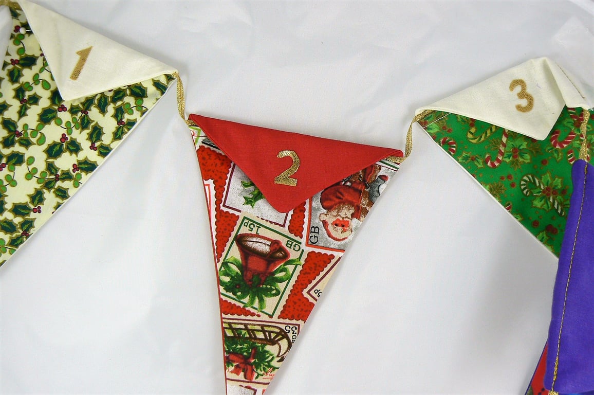  Advent calendar bunting  