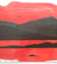 Handmade Fused Glass 'Sunset over Isle of Harris' Picture - Image 5
