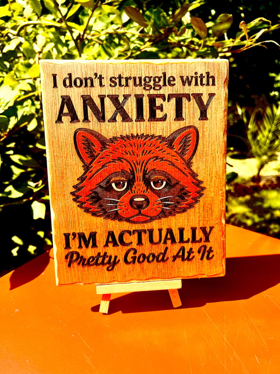 Quirky bespoke wooden plaque 
