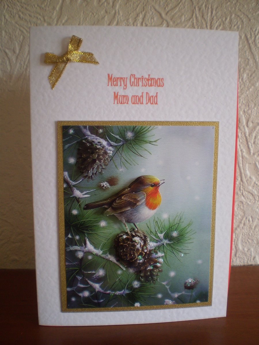 christmas 3D effect card