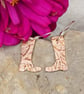 Welly boot earrings in etched copper - Image 2