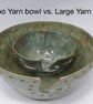 extra extra large yarn bowl Jumbo Yarn Bowl with multiple holes Knitting Bowl  - Image 9