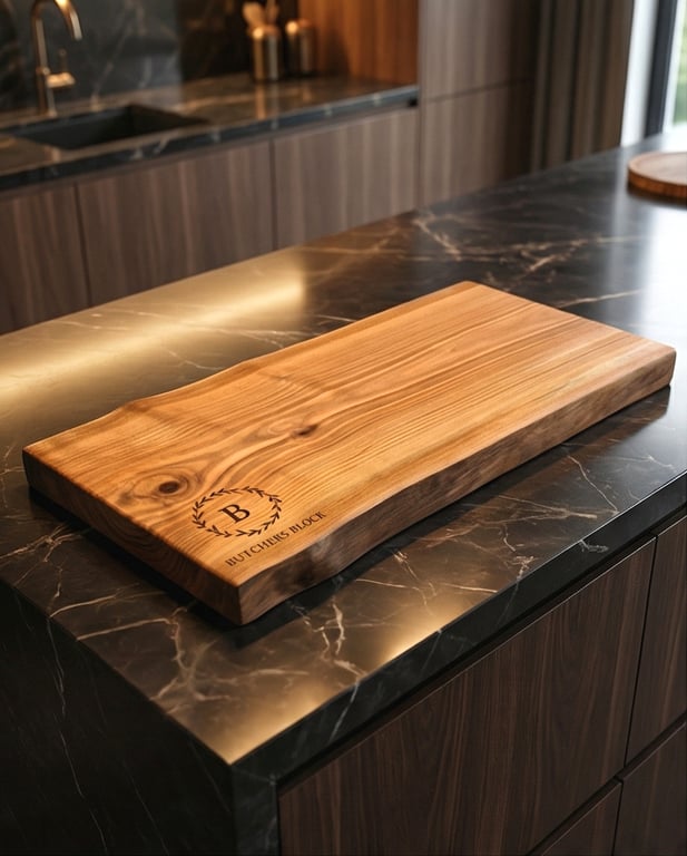 Unique large butchers block 