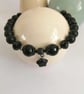 Black agate & stone beaded star bracelet  - Image 7
