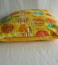 Yellow apple patterned vintage cushion cover - Image 2