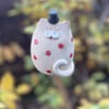 Spotty cat cane topper 