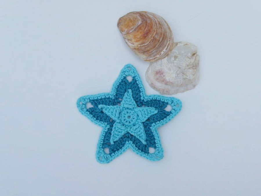 Applique motif, crochet applique, summer motif.