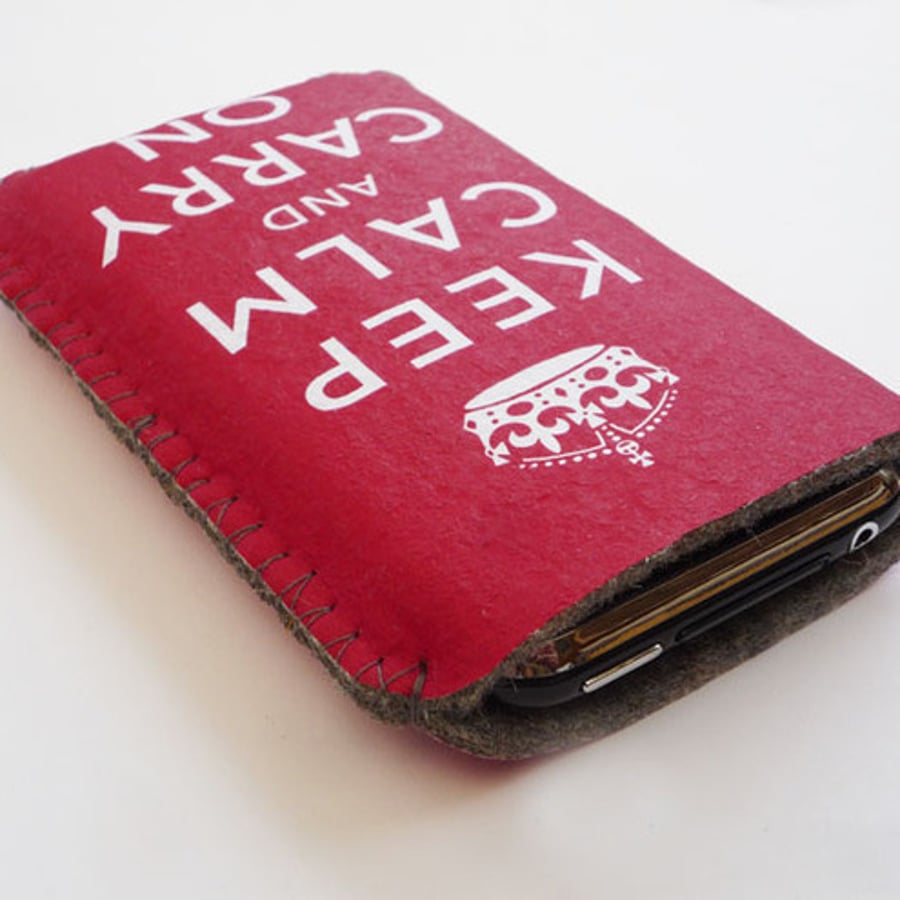 Keep Calm And Carry On iPhone Case