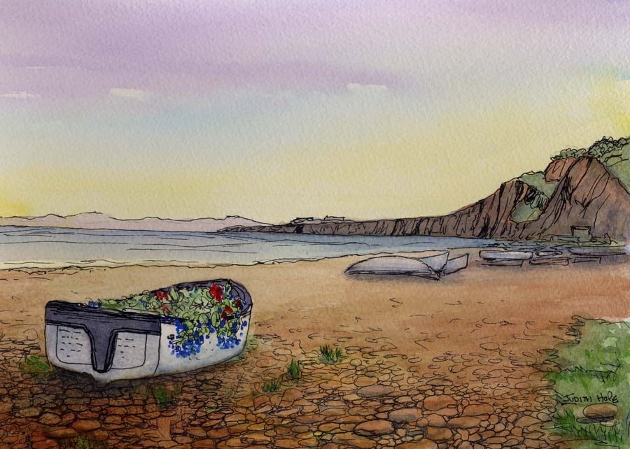 Devon - Budleigh Salterton along the Beach