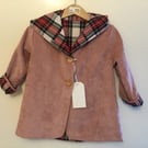 Toddler pink hooded coat