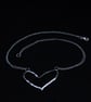 Handmade Silver Heart Necklace - Image 3