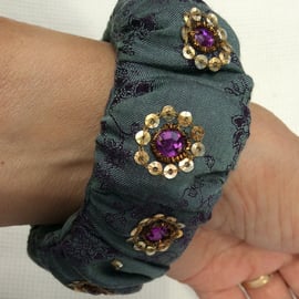 Fabric bracelet, cuff, bangle 