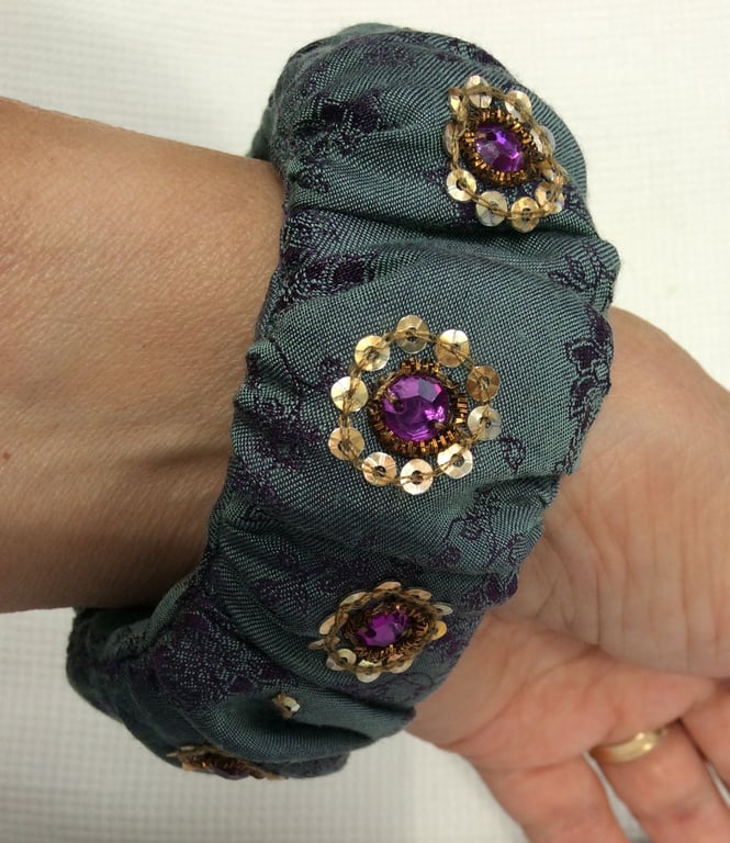 Fabric bracelet, cuff, bangle 