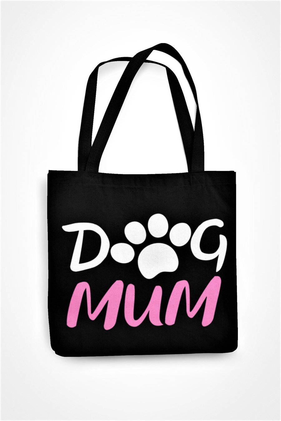 Dog Mum Tote Bag Paw Print Shopper Canvas Bag - Dog Owner Pet Lover Present