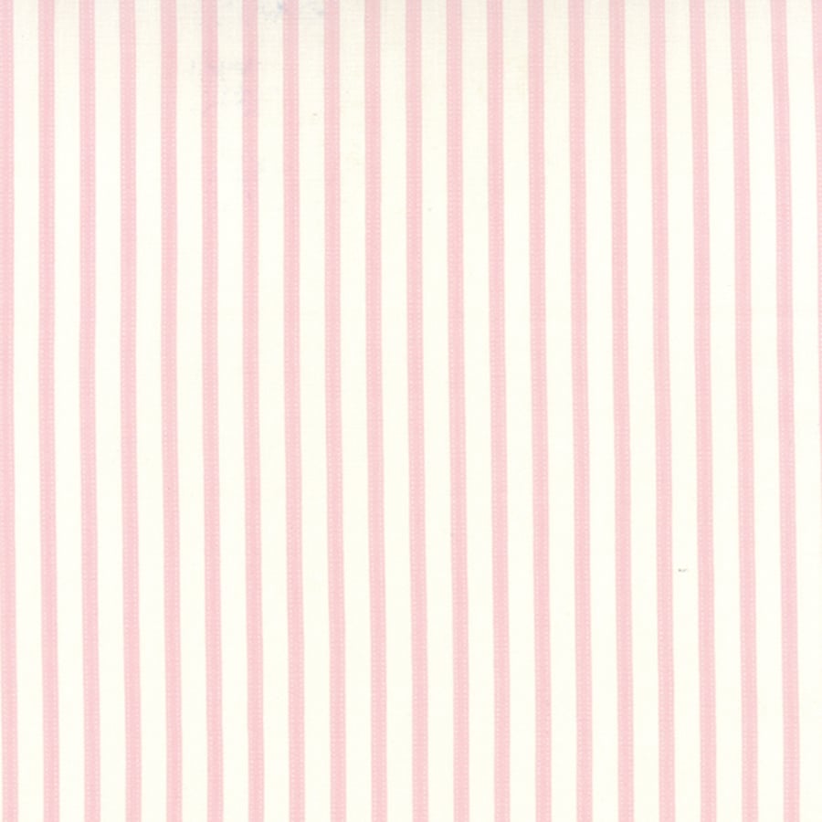 Fat Quarter 'Bespoke Blooms' ticking stripe fabric by Brenda Riddle for Moda