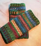CHRISTMAS BONUS Knitting Kit: Walk in the Woods  Fair Isle Fingerless Gloves