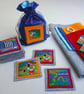 Craft kit - Viking matching pairs game, Sew it Yourself felt & fabric memory toy - Image 1