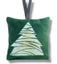 Velvet Lavender Sachet, Hand Printed Lavender Bag, Christmas Tree Ornament  - Image 3