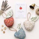 Teacher Thank You Gift – Handmade Fabric Apple Hanging Decoration 