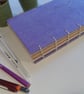 Hand made book with Coptic stitch binding and mixed papers (no 20) - Image 2