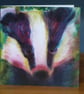 Mrs Badger greetings card - Image 1
