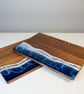 Handmade Acacia Wood Resin Ocean Charcuterie Board Scottish Serving Platter