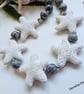 Lava Rock -Lava Stone & Grey Picture Jasper Necklace. ONE OFF - Image 2