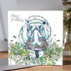 Happy Birthday Hippo Greeting card