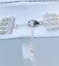 Four Strand Freshwater Pearl Necklace with Vintage Rice Pearls - Image 4