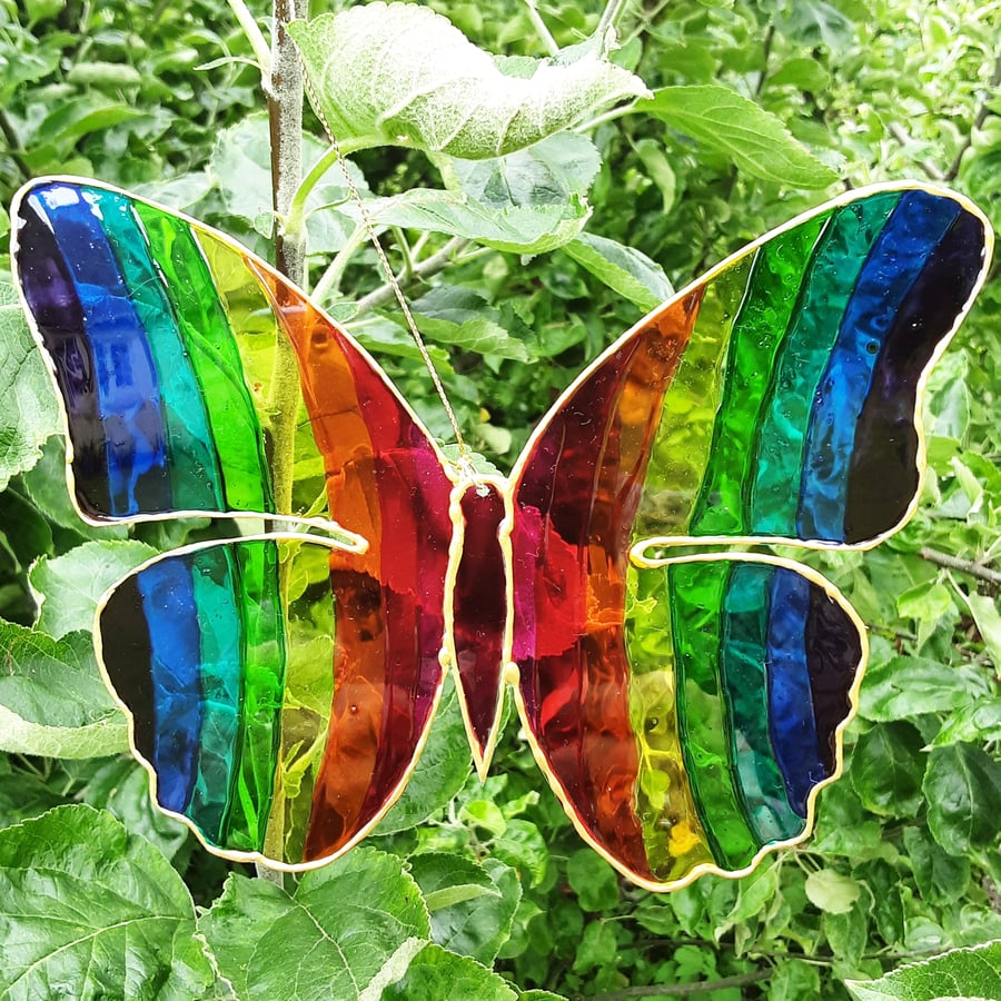 Rainbow Butterfly Suncatcher