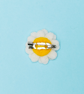 Small daisy, felt brooch. - Image 2
