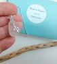  Seaham Beach Natural White Sea Glass Necklace with Silver Anchor Charm 