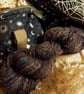 Min Spies hand spun yarn – wool and silk