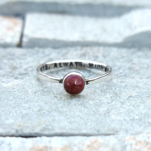 Stirlingshire Red Jasper Personalised Handmade ... - Folksy