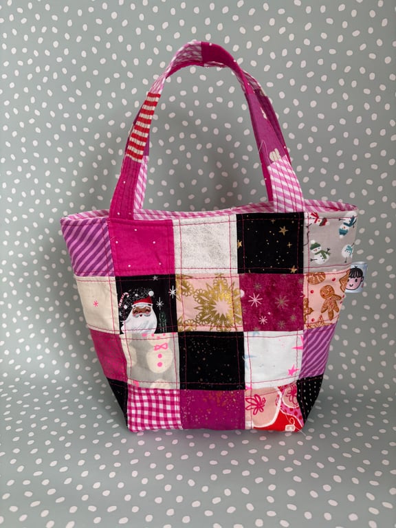 Patchwork Christmas bag