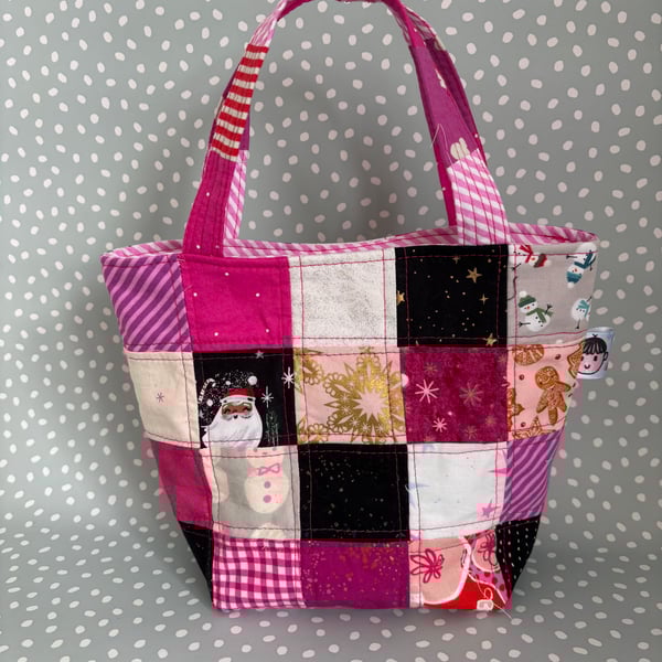 Patchwork Christmas bag