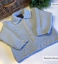 Designer Hand Knitted Long Length Cosy Cardigan 9-18 months - Image 1