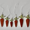 'Carrot Hanging Decorations Two' - Pack of Six