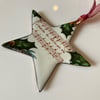 Enamelled Copper Star - Hark the Herald Angels Sing