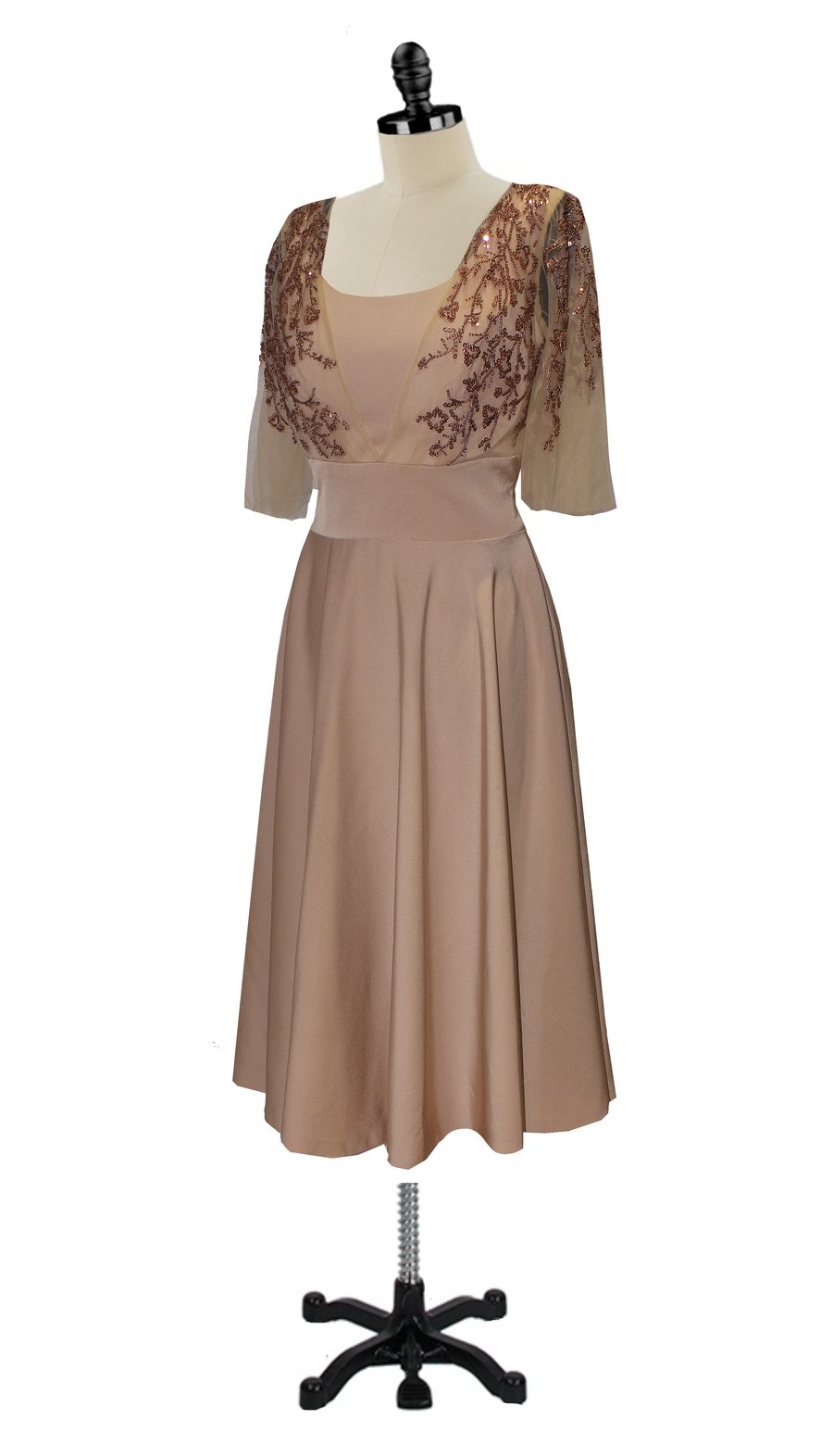 Mother of the bride dress, champagne, light gold