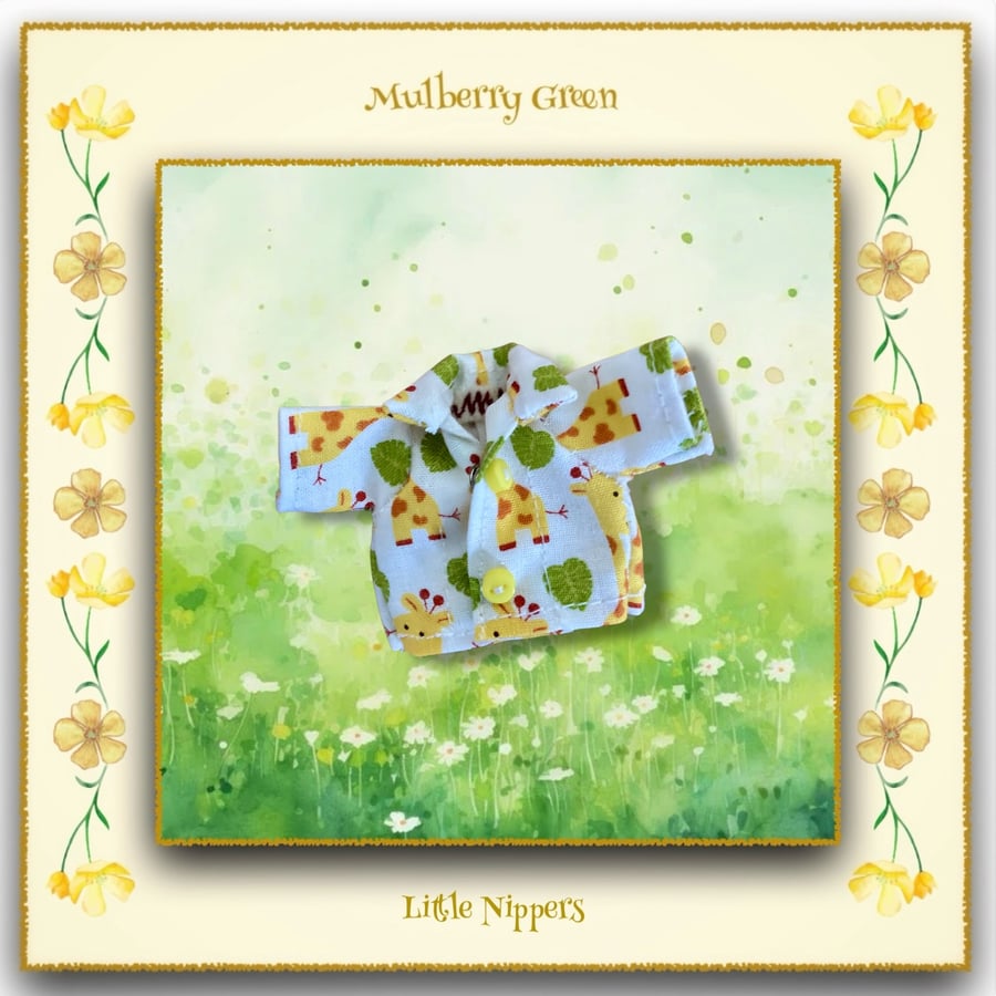 Reserved for Jenni- Little Nippers Giraffe Print Shirt