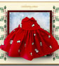 Little Red Robin Christmas Dress  - Image 1
