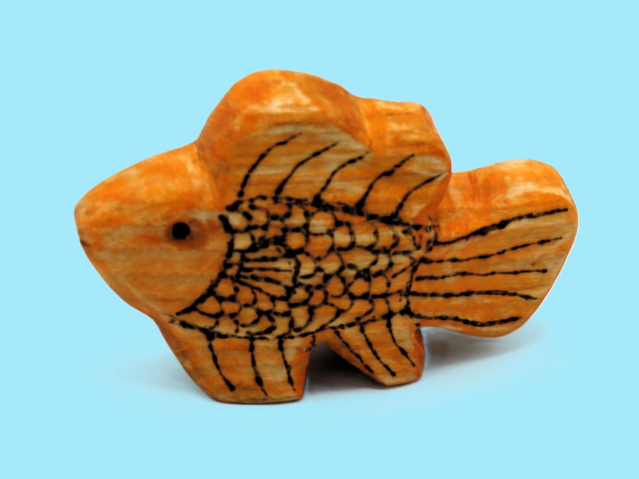 English Ash wood Clown Fish aka Nemo SKU-Fi07