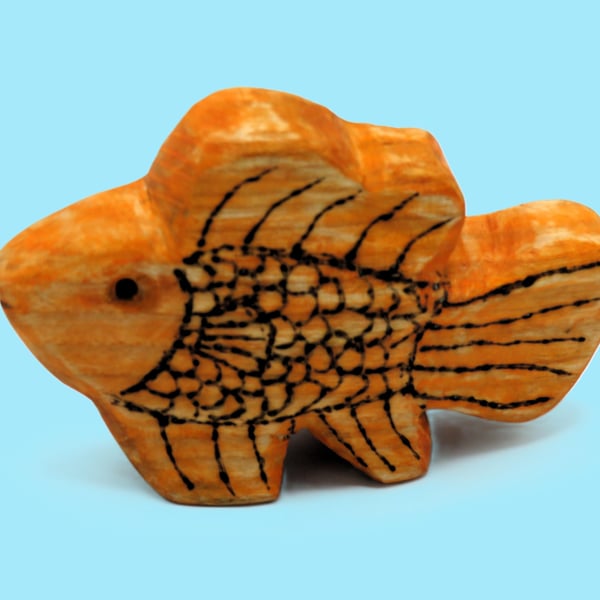 English Ash wood Clown Fish aka Nemo SKU-Fi07