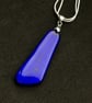 Sparkly Blue Glass Pendant - 1261 - Image 4