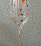 Handpainted Love Heart Champagne Glass